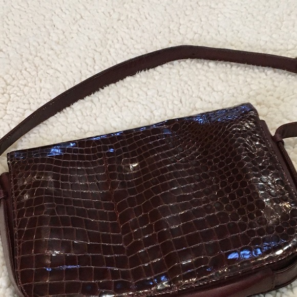 Cartier alligator bag, Bordeaux - Picture 10 of 11